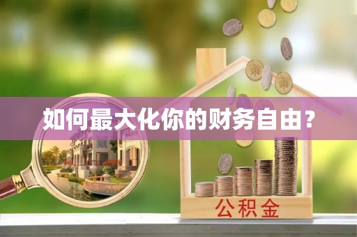 莱山如何最大化你的财务自由？