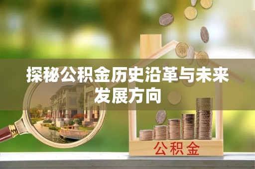莱山探秘公积金历史沿革与未来发展方向